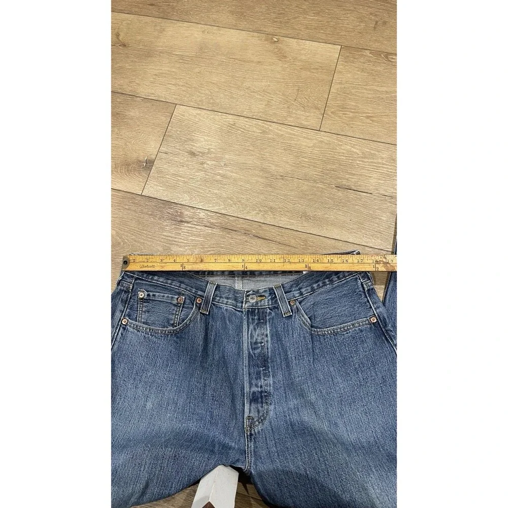 Vtg Levi’s 501 Button Fly Straight Leg Jeans 36x30 Made In Haiti